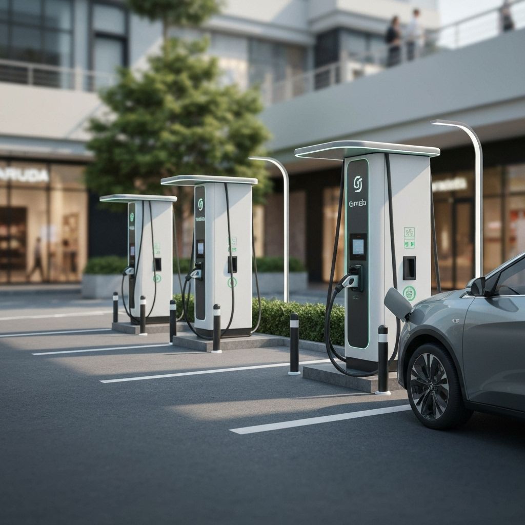 EV CHARGING STATION WITH SOLAR PANELS